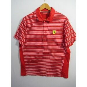 Ferrari Scuderia Polo Shirt Men XXL Red Short Sleeve Racing Logo